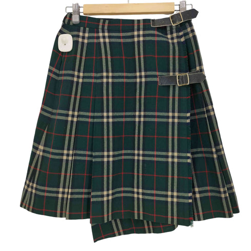 バーバリーズ BURBERRYS 90s 緑タグ ノバチェック 巻きスカート レディース import:L